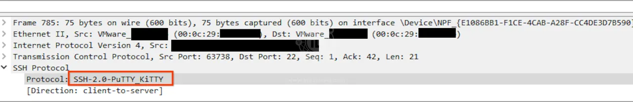 Original Client Tcpdump