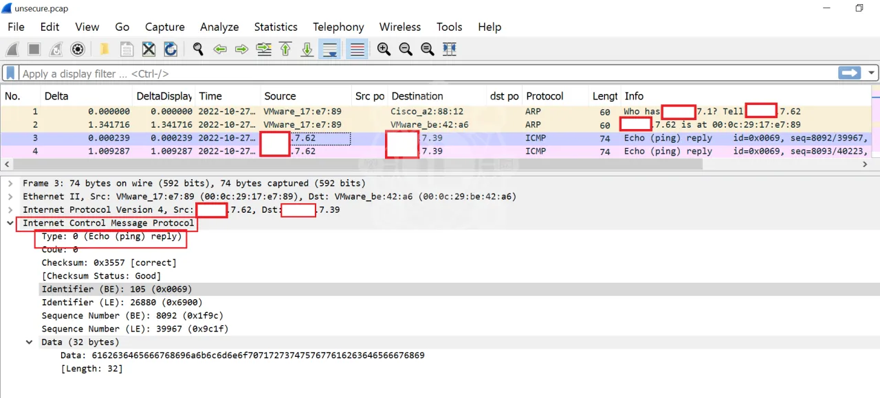 Data visible without MACsec