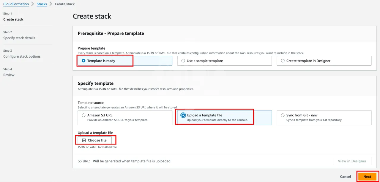 AWS CloudFormation Result